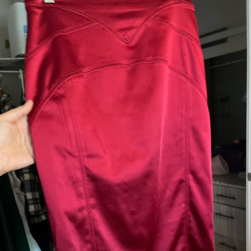 Red Bebe skirt